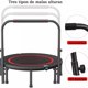 thumbnail image 4 of Trampolín Fitness 40 Pulgadas con Agarradera – Brincolín para Ejercicio , Soporta 300 kg, Equipo Cardio para Casa, Rebotador Deportivo Antideslizante 100 cm de diámetro, 4 of 8