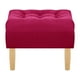thumbnail image 1 of Pouf Wood 1c Felpa 05 Burdeo, 1 of 4