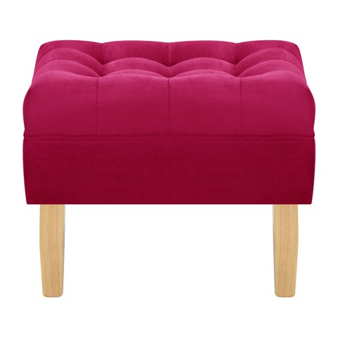 Bodevir - Pouf Wood 1C Felpa 05 Burdeo