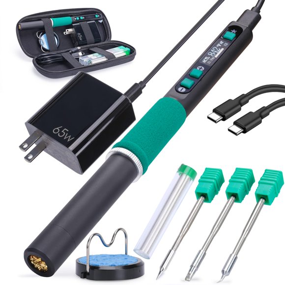 Soldador YIHUA 928D-IV 65W Portátil Tipo-C Kit