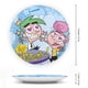 thumbnail image 2 of Los padrinos mágicos Plato decorativo de porcelana fina (bone china), plato decorativo de cerámica para hogar, oficina, soporte de pared, platos decorativos para dormitorio - 6 pulgadas (15 cm), 2 of 6