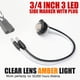 thumbnail image 3 of Luz Led Marcador Lateral 34 Pulgadas Lente Transparente Ámbar 12v, 3 of 3