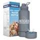 thumbnail image 1 of Botella de Agua Rubyloo 32oz de Acero Inoxidable con Plato para Mascotas, 1 of 8