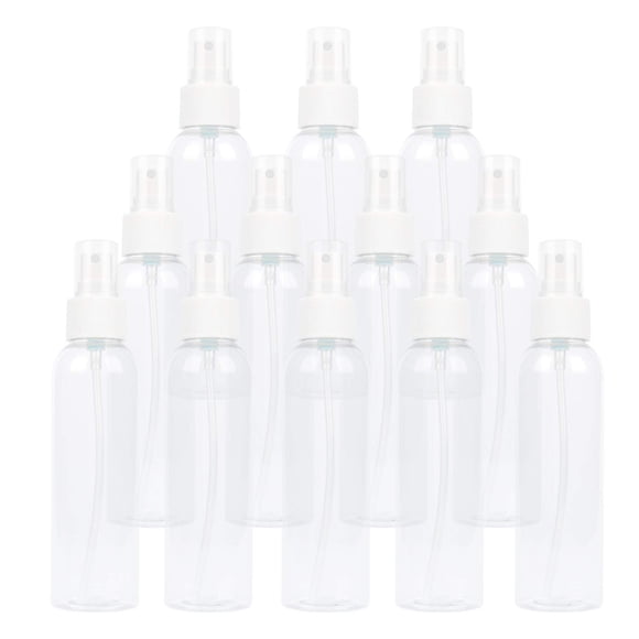Botella de aerosol TRENDBOX de plástico transparente 120 ml (4 oz) x12