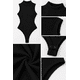 thumbnail image 3 of Body Moldeador Cuello Alto Sin Mangas Elasticado Ajustado negro Talla Única, 3 of 3