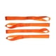 thumbnail image 2 of 5 Uds Bucles Suaves Bucles De Amarre De Alta Resistencia Correas De Amarre De Nailon Resistentes Naranja 46,5 Cm, 2 of 5