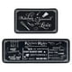 thumbnail image 1 of Juego de alfombras de cocina Voanos, antideslizantes, lavables, 2 piezas, color negro, 1 of 3