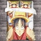 thumbnail image 3 of Juego de funda nórdica ONE PIECE, funda nórdica de 3 piezas con estampado 3D de Luffy Anime, juego de funda nórdica de microfibra suave para dormitorio, para adolescentes y adultos., 3 of 3