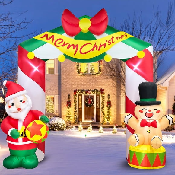 Decoración Inflable Danxilu Papá Noel 8 Pies Luces Giratorias