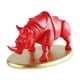 thumbnail image 2 of Escultura Animal Estatua De Rinoceronte Decoración Para Regalo De Inauguración De La Casa Versátil Rojo, 2 of 2
