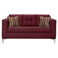 Colbox - Sofá Astra 3 Cuerpos-Met Tela Burdeo