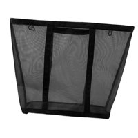 Magideal - Cesta De Lavandería De Malla De Nailon, Bolsa De Viaje, Organizador Multiusos Para Artículos De Tocador De Pared, Cesta Para Ropa Sucia Y Sábanas, Par Negro