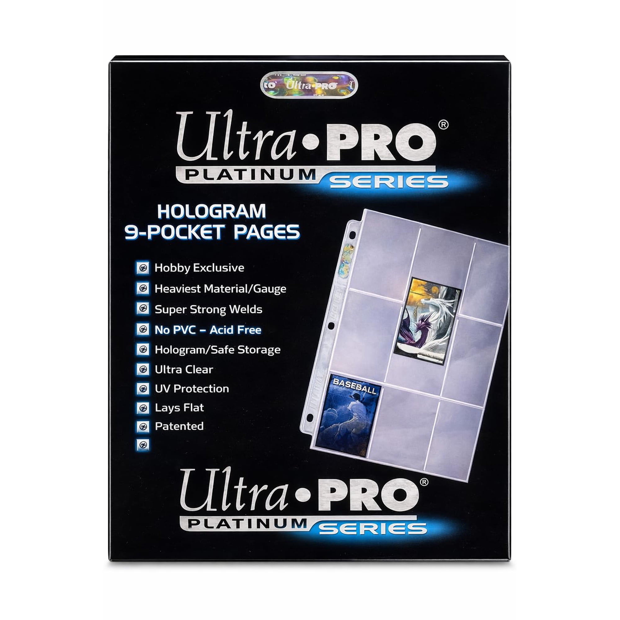 Fundas Para Tarjetas Ultra Pro Platinum Series 9 Pocket X100