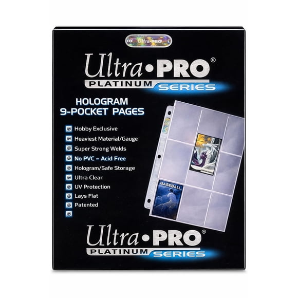 Fundas para tarjetas Ultra Pro Platinum Series 9 Pocket x100