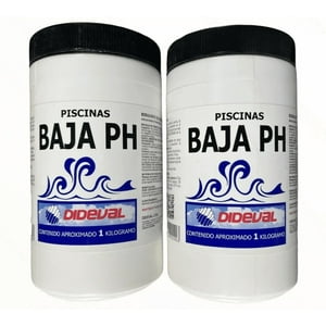 Dideval - Pack 2 Unidades Baja Ph Para Piscinas 1 Kg