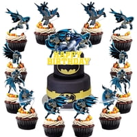 Suministros Para Fiestas De Cumpleaños Ldakzfv Batman, 25 Unidades Con Adorno Para Tartas