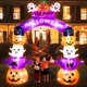 thumbnail image 2 of Inflable VIKIMORA Arco de Calabaza de 2,4 m con Luces LED, 2 of 9