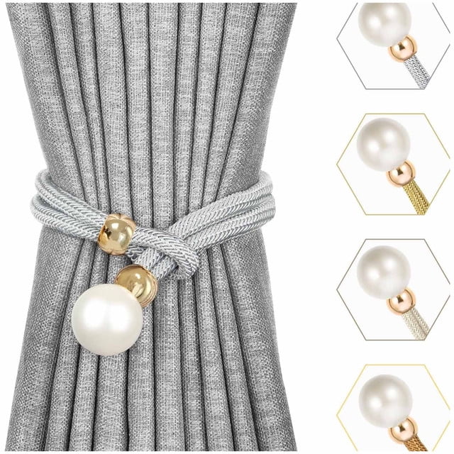 Wyj Hogar - Pack De 02 Sujetadores - Abrazaderas Magneticas Para Cortinas Md06