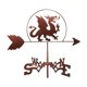 thumbnail image 1 of Metal Iron Dragon Weathervane Veleta Exterior Techo Granja Decoración 79cm Alto, 1 of 5
