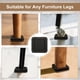 thumbnail image 3 of Deslizadores para muebles EASTWONDER de fieltro resistente de 4" - 4 piezas, 3 of 6