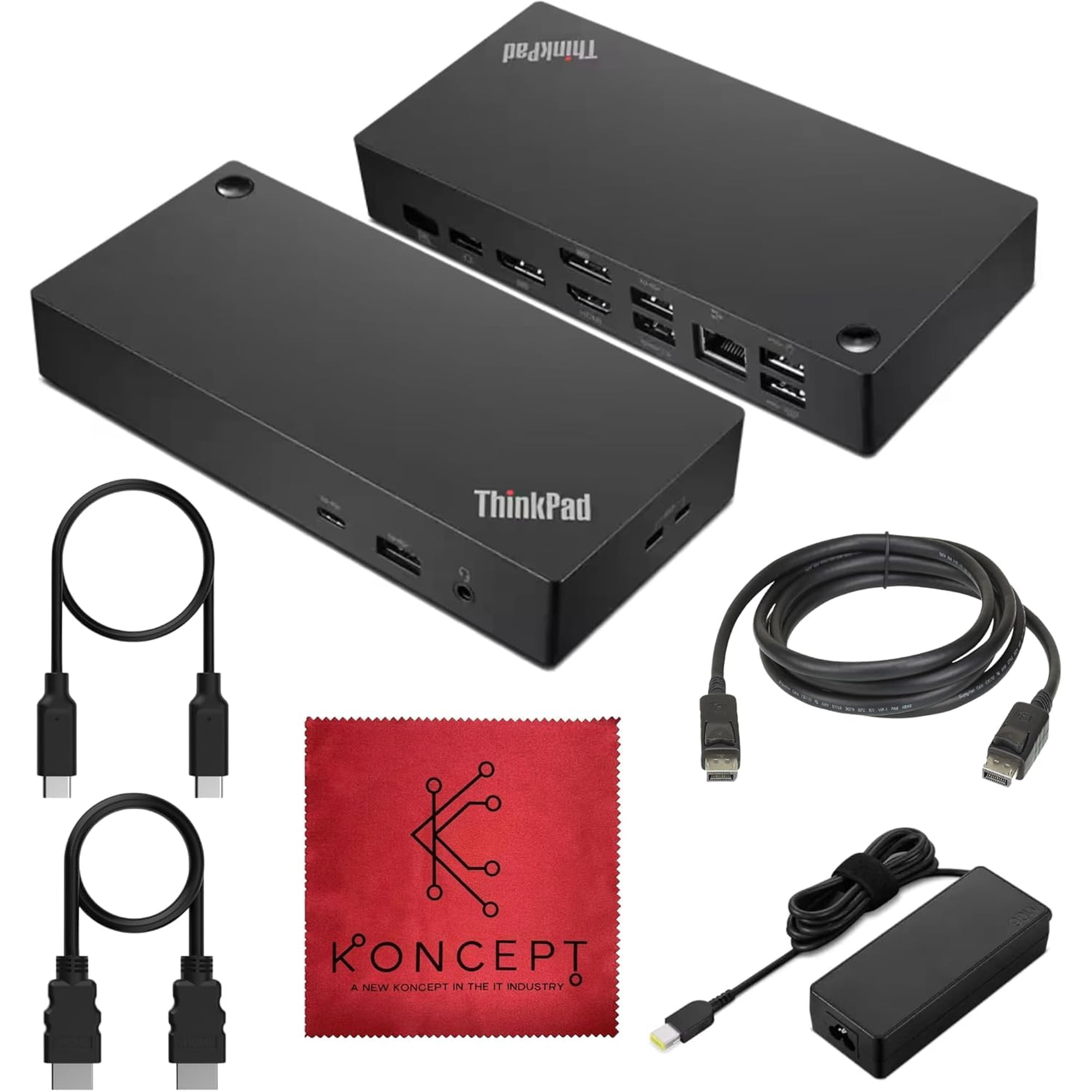 Koncept - Estación De Acoplamiento Lenovo Thinkpad 40ay0090us Para Doble Monitor 4k