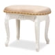 thumbnail image 1 of Poliéster Ottomans Baxton Studio Sand/Blanco/Dorado, 1 of 9