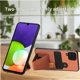 thumbnail image 2 of Funda Resistente para Samsung Galaxy A22 4G con Tarjetero y Soporte, Diseño Magnético Marrón, 2 of 5