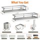 thumbnail image 5 of Estante PUSDON 42 cm Set organizador de cocina 5‑en‑1 color plateado, 5 of 7