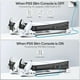thumbnail image 5 of Soporte de refrigeración horizontal de repuesto para PlayStation Slim Disc & Digital Only, cargador doble para mando PS5 con ventilador de refrigeración de 3 niveles, para consola 2023 PS5 Slim-Blanco, 5 of 7