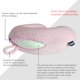 thumbnail image 4 of Almohada de viaje Gosider Neck en forma de U, espuma viscoelástica, color rosa, 4 of 6