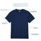 thumbnail image 5 of Camiseta Gildan Ultra Cotton G2000 para adultos, 4XL, azul marino, paquete de 2, 5 of 5