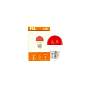 Pack X10 Guirnalda Led Decorativa G45 2W/E27 Color Roja -Fsl