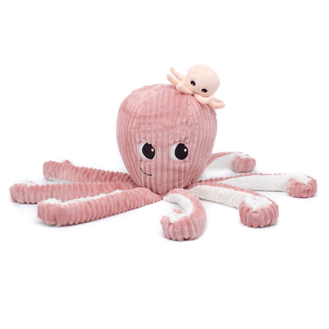 Les Ptipotos - Peluche Pulpo Filou Mamá Y Bebé - Rosa