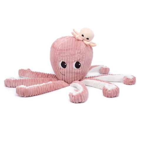 Les Ptipotos - Peluche Pulpo Filou Mamá Y Bebé - Rosa