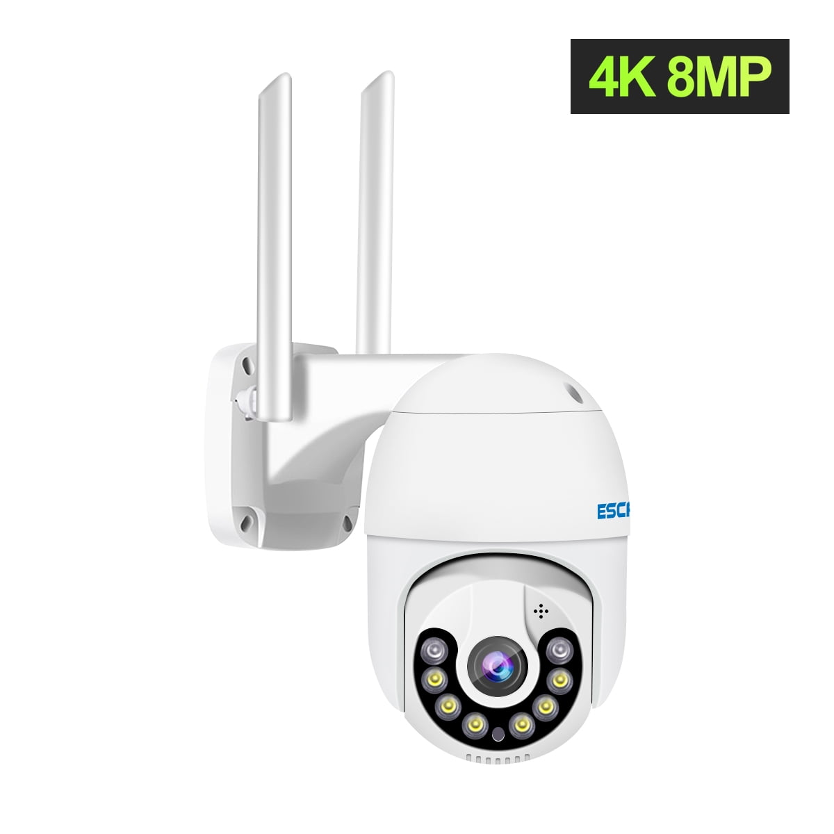 Cámara Ip Wifi Exterior 8mp 4k Uhdv H.265 Escam Qf800