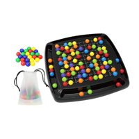 Magideal - Juego De Cuentas Con Tablero De Clavijas, Juego Creativo De Combinación De Arcoíris Para Viajes De Niños, 120 Piezas