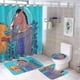 thumbnail image 1 of BoJack Horseman-theme 4-Piece Shower Curtain Set with Rugs, Waterproof Bathroom Decor Set Includes Bath Mat, U-Shaped Rug, Toilet Lid Cover and Curtain with Hooks, 1 of 6