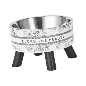 Genérico - Cuenco Elevado Para Gatos, Comedero Para Mascotas, Comida Para Gatos Y Cuenco De Agua Para Cachorros, Perros Pequeños, Color Blanco