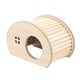 thumbnail image 5 of Escondite de hámster lavable, accesorios para jaulas, juguetes de jaula para masticar, casa de hámster de madera, escondite de hámster para hámsteres, Media vuelta, 5 of 5