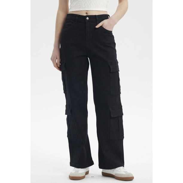 Jeans Mujer Calce Recto Negro - Vlll