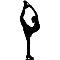 Rienda Libre Graphics - Decomural Figure Skater Pose Ice Skating Ws-32749