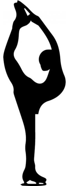 Rienda Libre Graphics - Decomural Figure Skater Pose Ice Skating Ws-32749