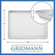 thumbnail image 3 of Bandeja para hornear GRIDMANN 33 × 46 cm, pack de 6, aluminio perforado, 3 of 7