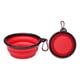 thumbnail image 1 of Plato De Goma Plegable Portátil De Mascotas Perro Y Gato rojo, 1 of 2
