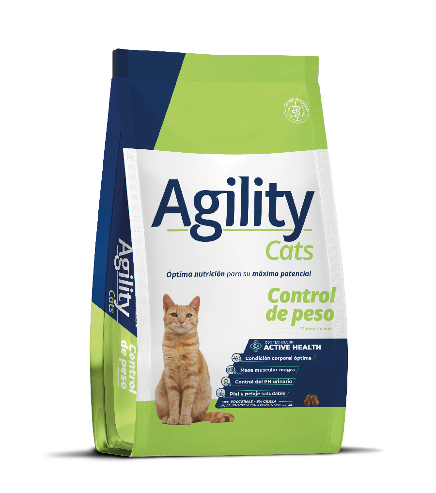 Agility - Alimento Para Gatos Control De Peso 1,5 Kg