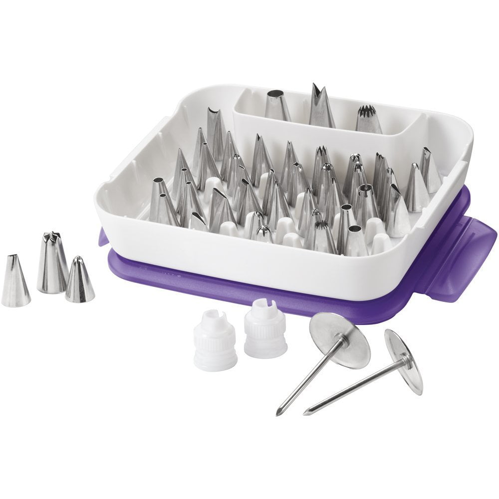Set Piping Tip Wilton Para Decoración De Tartas Y Magdalenas, 55 Piezas