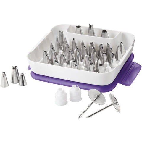 Set Piping Tip Wilton Para Decoración De Tartas Y Magdalenas, 55 Piezas