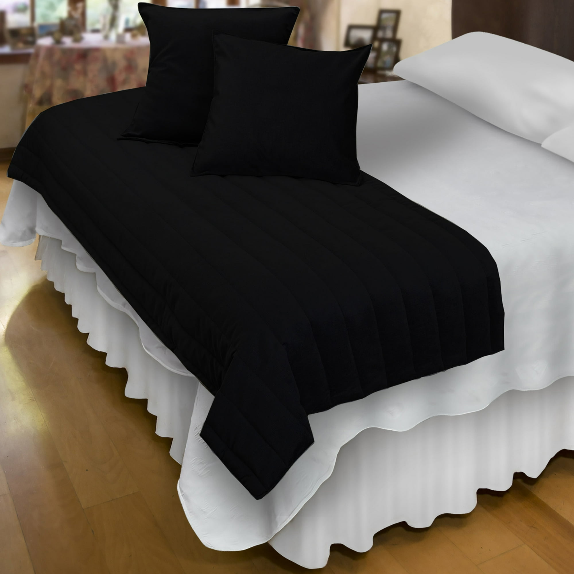 Mallorca - Piecera Con Fundas Velvet Black Reversible