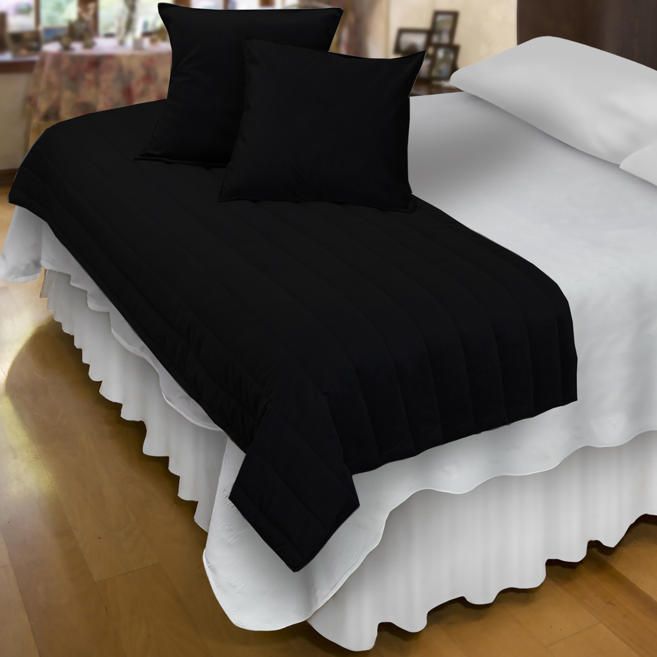 Mallorca - Piecera Con Fundas Sk Velvet Black Reversible