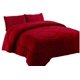 thumbnail image 2 of Cobertor Plush Con Chiporro Burdeo 2 Plazas + 2 Fundas Almohada, 2 of 2